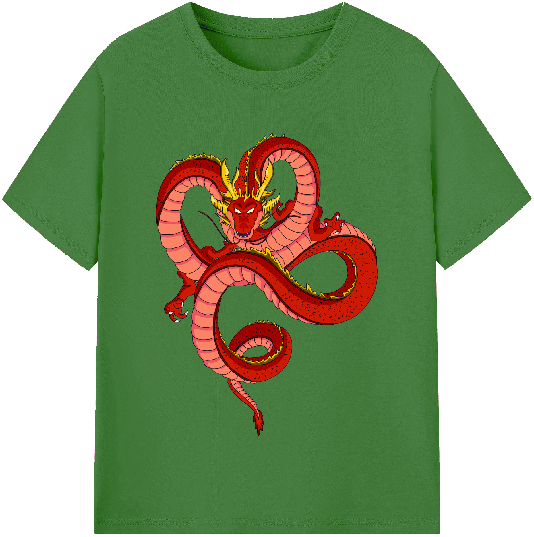 （画像用） ドラゴンボール 神龍 シェンロン DRAGON BALL Shenron レディースカジュアルプリントTシャツ（綿100％）